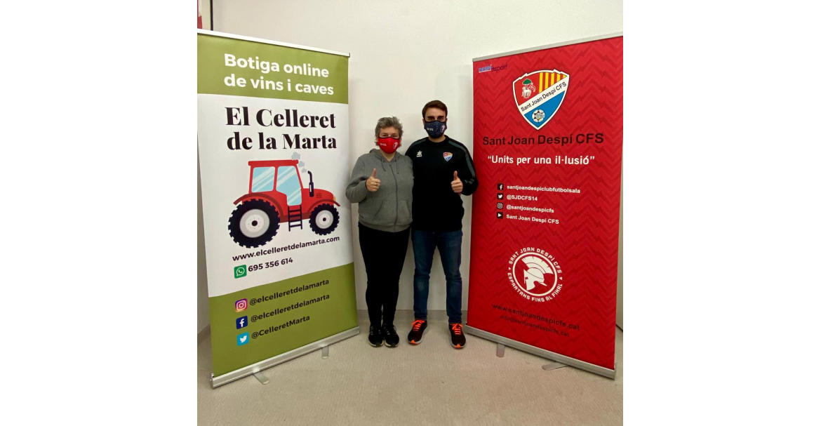 El Celleret de la Marta signa un patrocini amb Sant Joan Despí Club de Futbol Sala. 